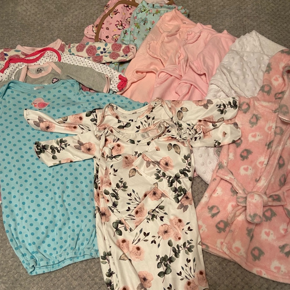 Baby Girl Swaddle Sleep Sack Bundle